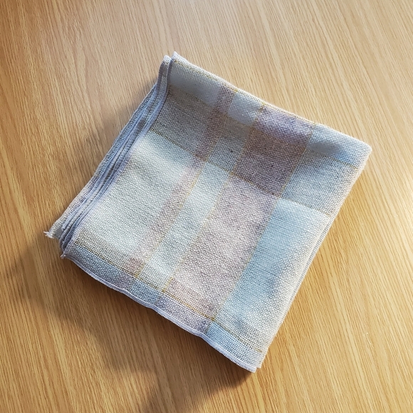 Plaid metallic cloth napkins, placemat Easter spring - Picture 5 of 8